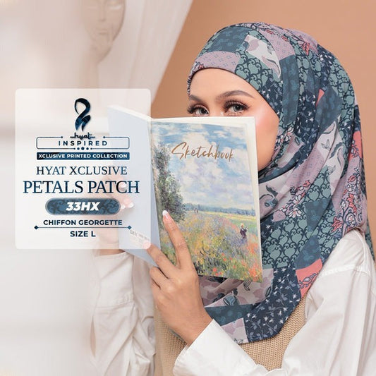 Hyat Hijab Inspired Petal Patch Xclusive & Instant Shawl Collection (33HX-33HS)