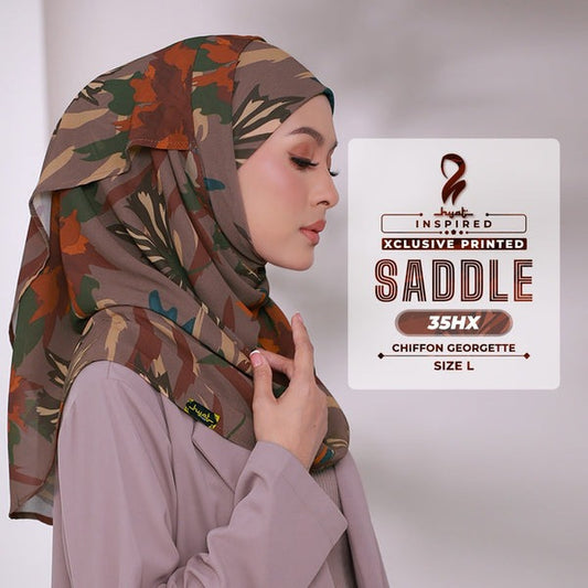 Hyat Hijab Inspired Saddle Xclusive Instant Shawl & Luxe Collection (35HX-35HM-35HL)