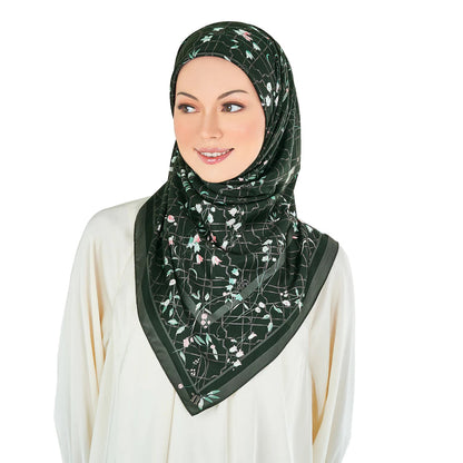Naelofar Bamboo Trellis Satin Square The Original Collection