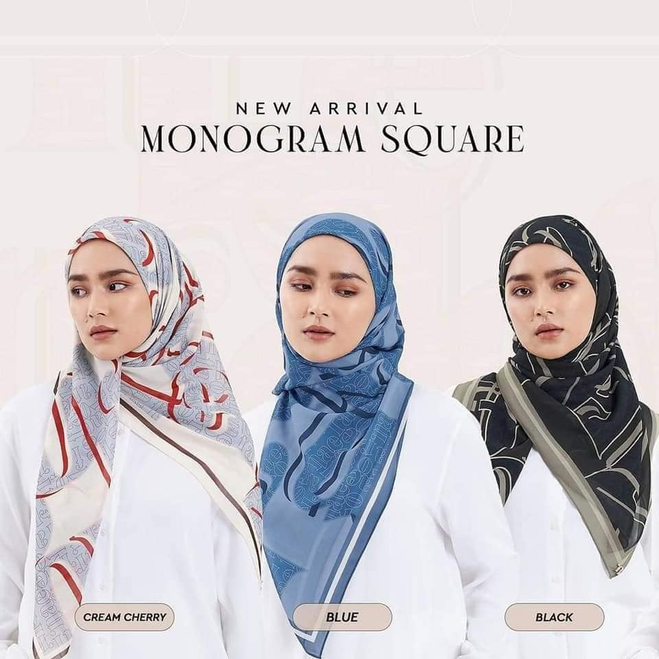 Naelofar Monogram Square The Original Collection