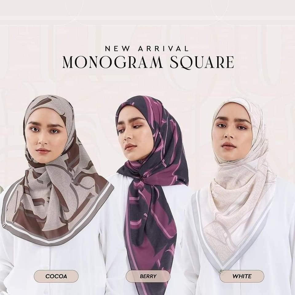 Naelofar Monogram Square The Original Collection