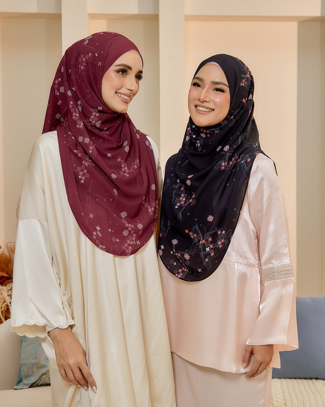 Hegira Hijab Inspired Tweely-So Basic Sprinkled Geometric Collection (23HG)
