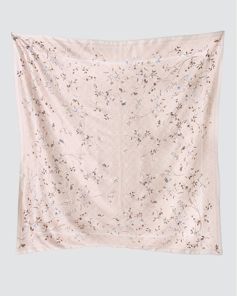Naelofar Bamboo Trellis Satin Square The Original Collection