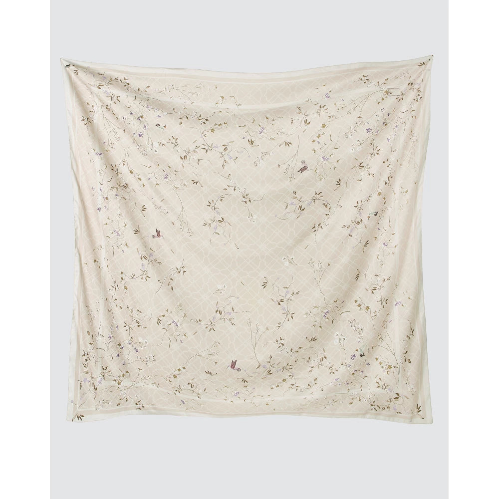 Naelofar Bamboo Trellis Satin Square The Original Collection