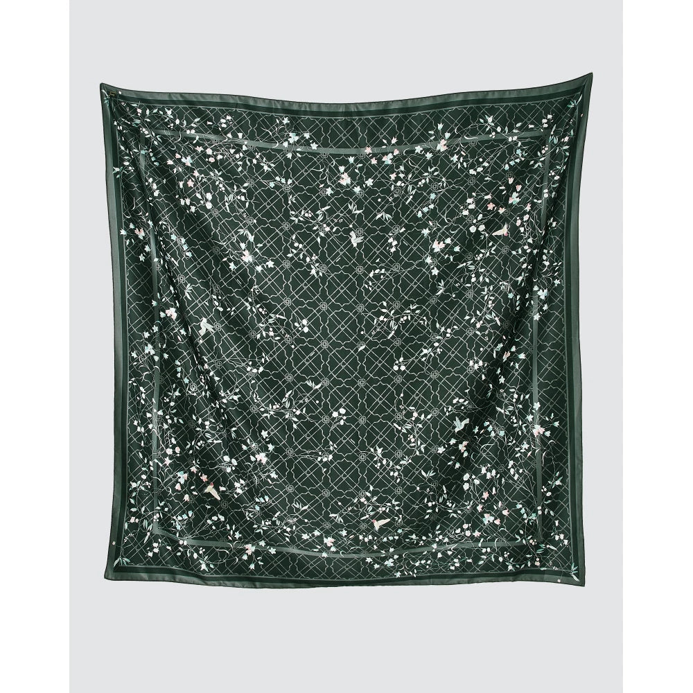 Naelofar Bamboo Trellis Satin Square The Original Collection
