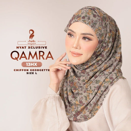 Hyat Hijab Inspired Qamra Xclusivel & Instant Shawl Collection (13HX-13HS)
