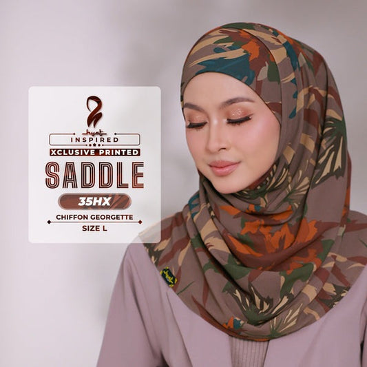 Hyat Hijab Inspired Saddle Xclusive Instant Shawl & Luxe Collection (35HX-35HM-35HL)