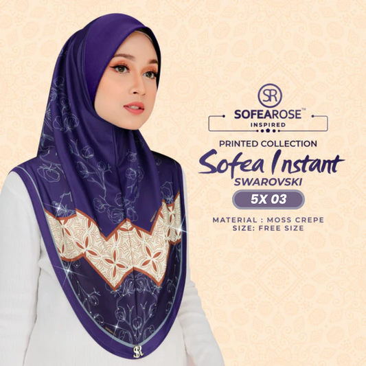 Sofearose Hijab Inspired Instant Sarung Crepe Collection (5X)