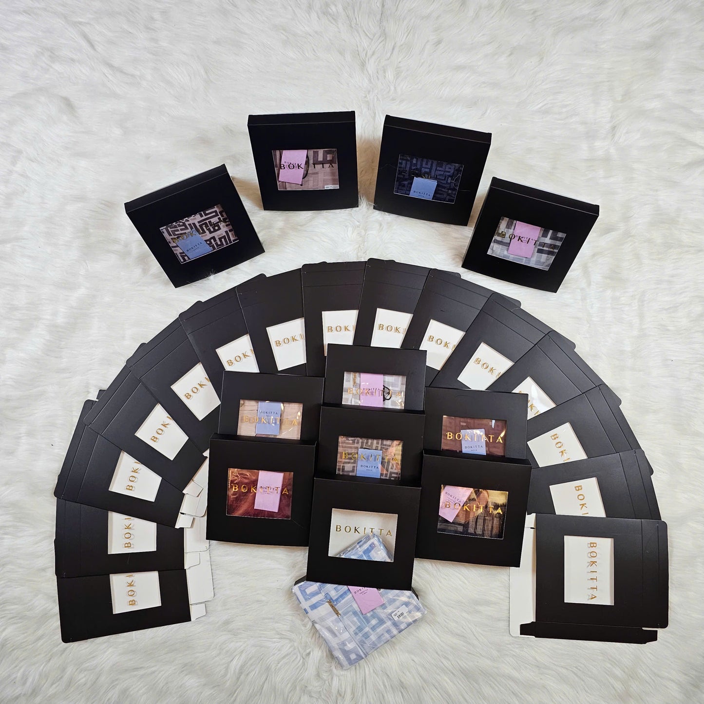 Bokitta Inspired Hearts Gray Collection - Free Box (16BB5)