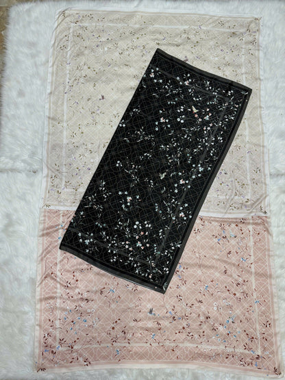 Naelofar Bamboo Trellis Satin Square The Original Collection