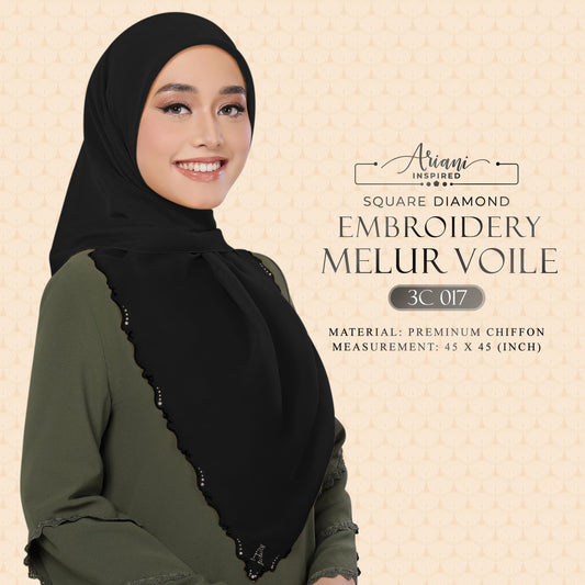 Ariani Inspired EMBROIDERY MELUR VOILE SQ Collection