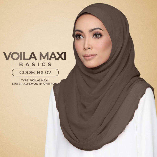Voila Maxi Basics Original Smooth Chiffon Updated Collection RM14