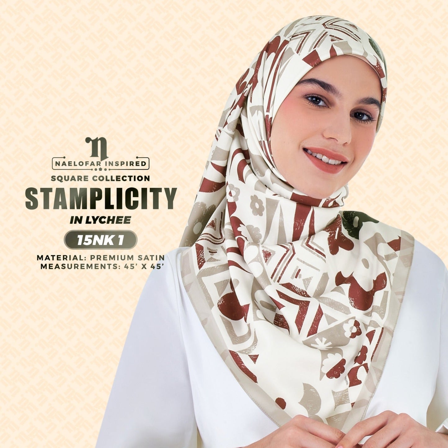 Naelofar Inspired Stamplicity Printed SQ Collection