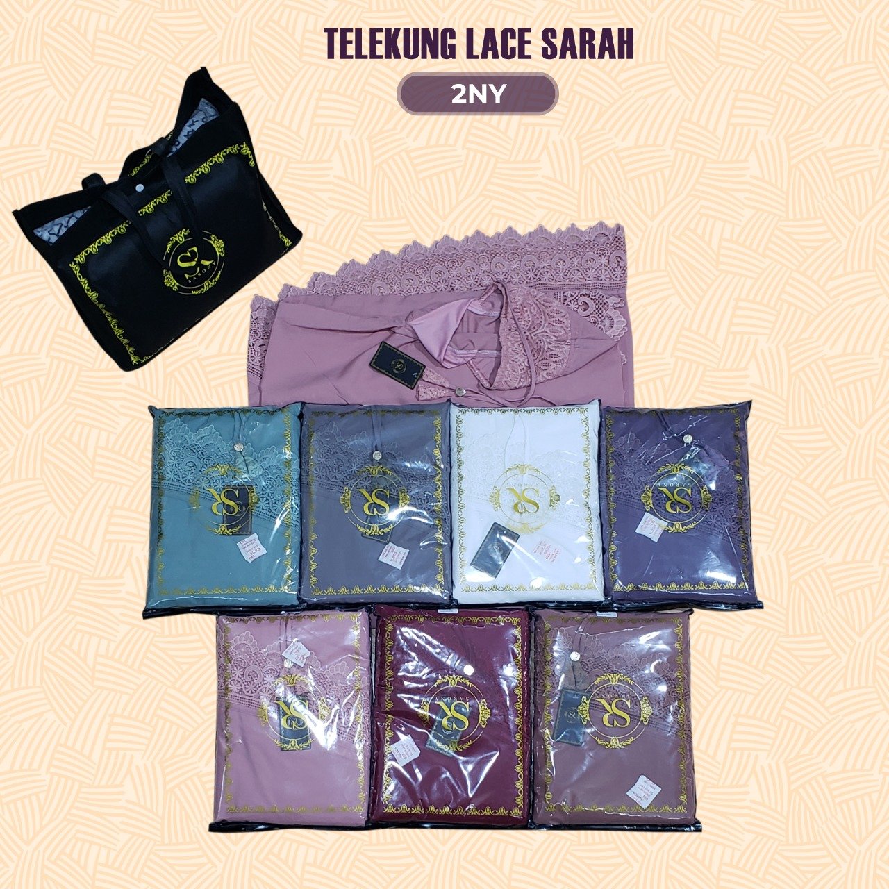 SARONY Telekung Lace Sarah Collection RM29