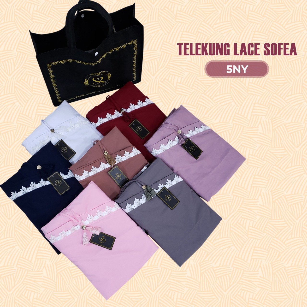 SARONY Telekung Lace Sofea Collection RM29