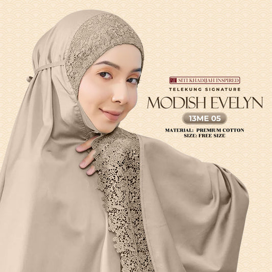 Telekung Siti Khadijah Signature Modish Evelyn Free Woven bag