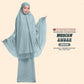 Telekung Siti Khadijah Inspired Modish Ambar Collection - Free Woven Bag