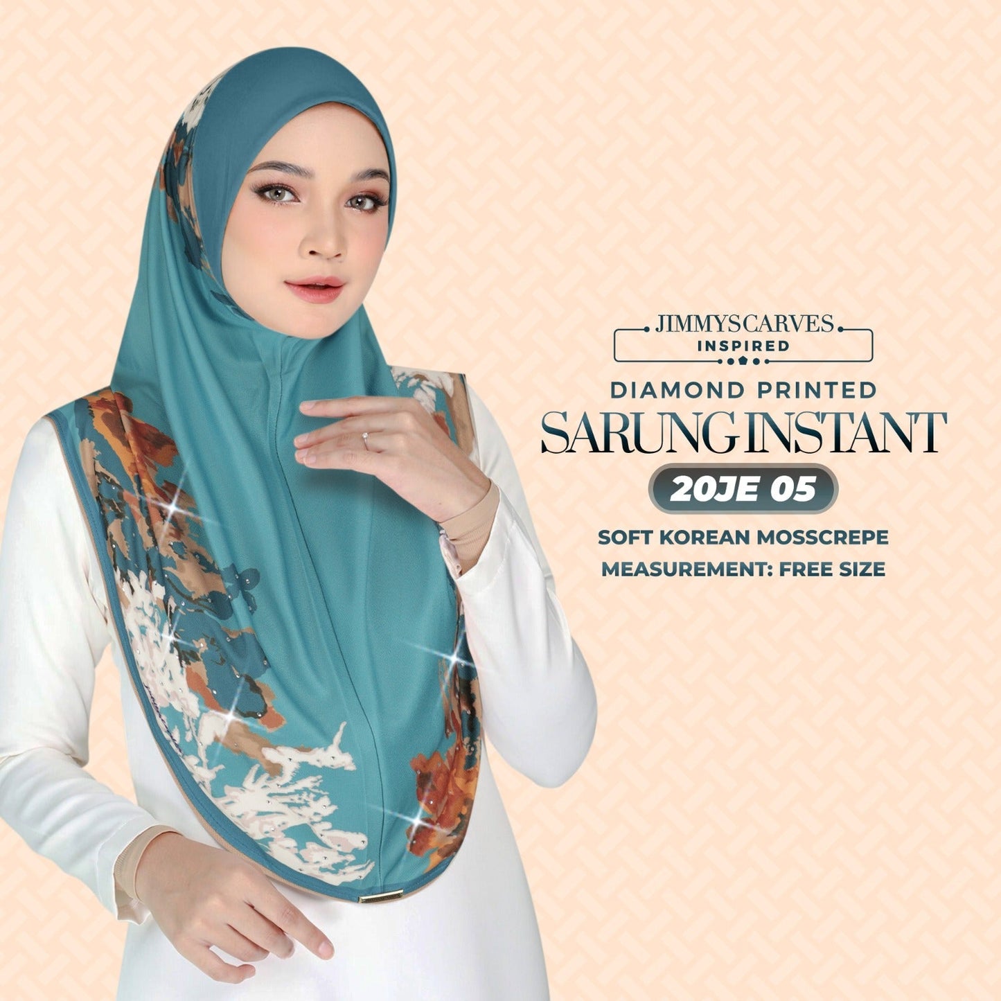 Jimmy Scarves Inspired - Instant Sarung Diamond Printed