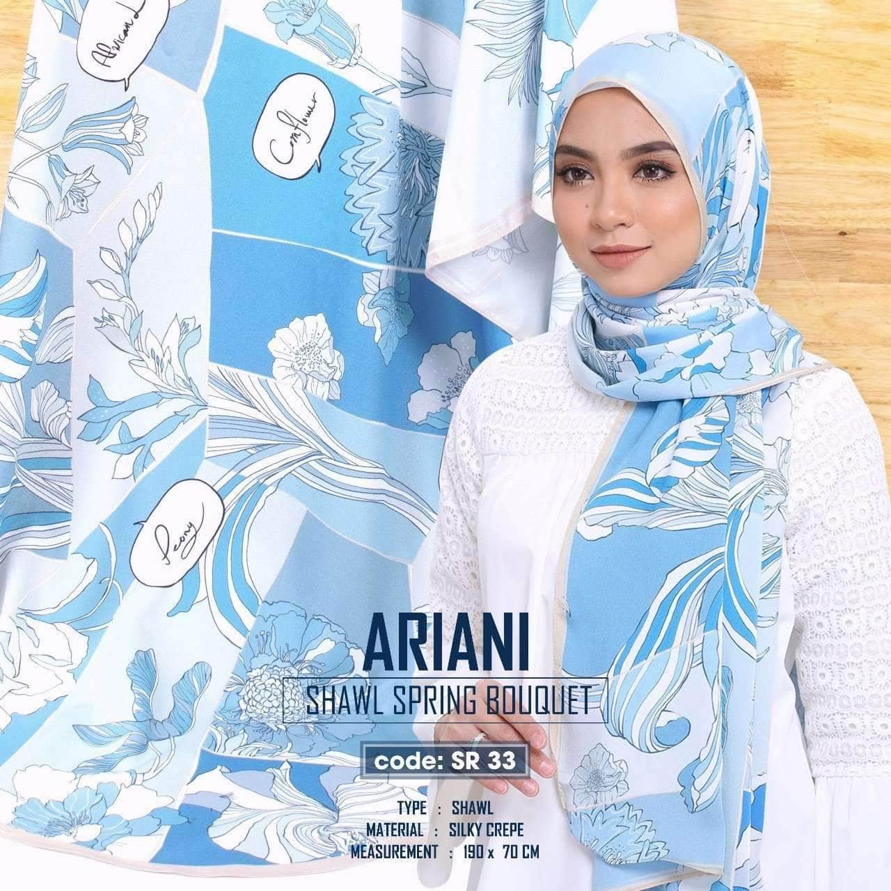 Ariani Shawl Spring Bouquet 3 Colors RM9