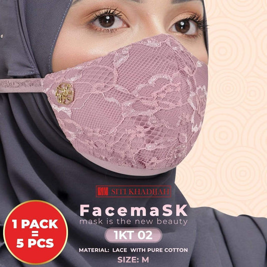 Siti Khadijah Lace Face Mask - 5pcs/Pack RM5