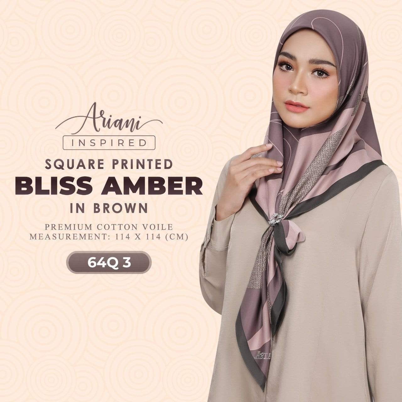 Ariani Inspired Series Bliss Amber Printed SQ Collection