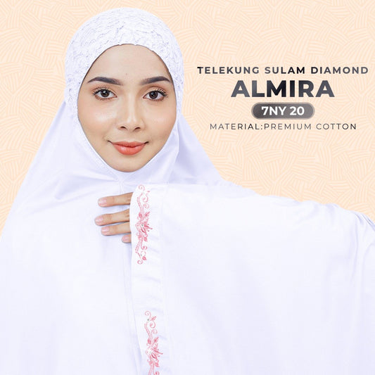 SARONY Telekung Sulam Diamond Almira Collection RM29