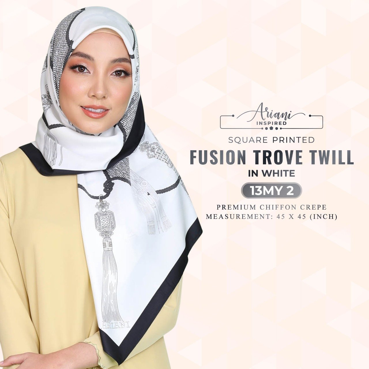 Ariani Inspired Fusion Trove Twill Printed SQ Collection
